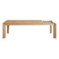 Moreover Extension Dining Table in White Oak - Angle 9