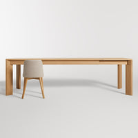 Moreover Extension Dining Table in White Oak - Angle 13