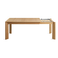 Moreover Extension Dining Table in White Oak - Angle 9