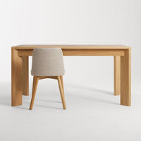 Moreover Extension Dining Table in White Oak - Angle 13
