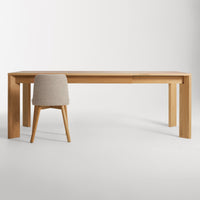 Moreover Extension Dining Table in White Oak - Angle 14