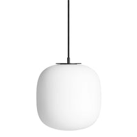 Midwinter Large Pendant Light in Opaque Glass - Angle 1