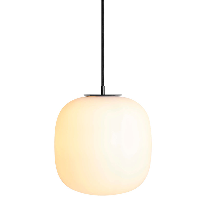 Midwinter Large Pendant Light in Opaque Glass - Angle 2