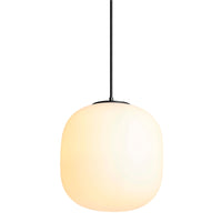 Midwinter Large Pendant Light in Opaque Glass - Angle 8