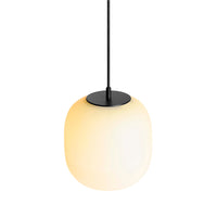 Midwinter Small Pendant Light in Opaque Glass - Angle 5