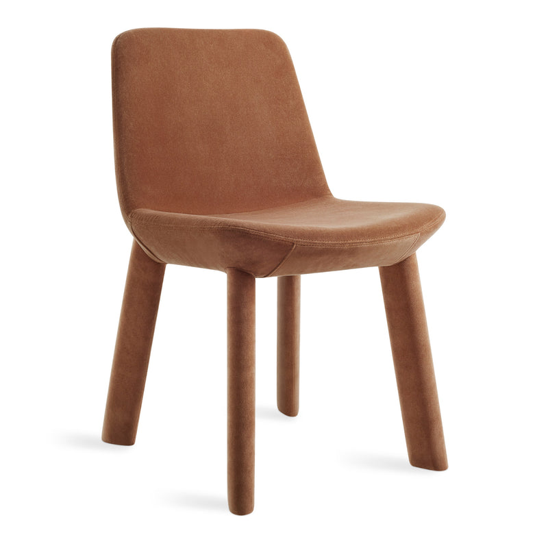 Neat Chair in Copper Velvet - Angle 1