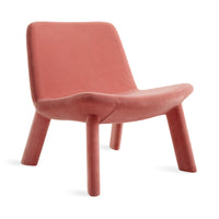 Neat Lounge Chair in Ablin Velvet - Angle 2