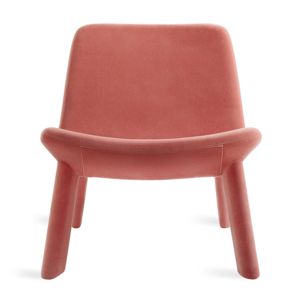 Neat Lounge Chair in Ablin Velvet - Angle 1