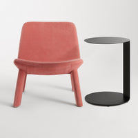 Neat Lounge Chair in Ablin Velvet - Angle 8