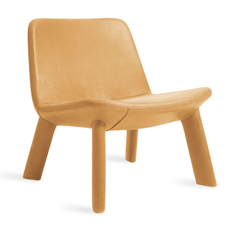 Neat Lounge Chair in Camel Leather