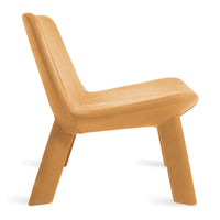 Neat Lounge Chair in Camel Leather - Angle 3