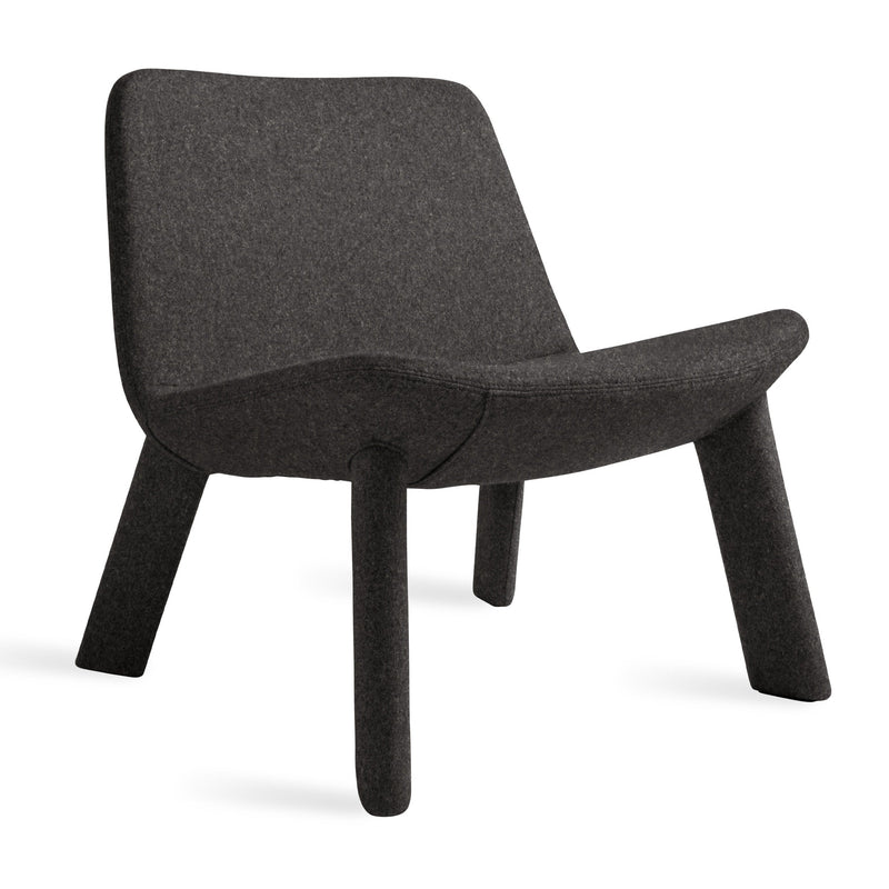 Neat Lounge Chair in Vesper Charcoal - Angle 2
