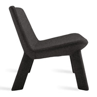 Neat Lounge Chair in Vesper Charcoal - Angle 3