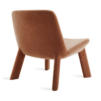 Neat Lounge Chair in Copper Velvet - Angle 8