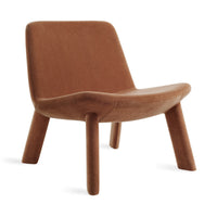 Neat Lounge Chair in Copper Velvet - Angle 5
