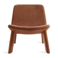 Neat Lounge Chair in Copper Velvet - Angle 1