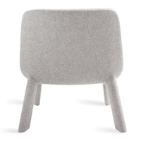 Neat Lounge Chair in Vesper Light Grey - Angle 8