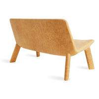 Neat Settee in Camel Leather - Angle 4