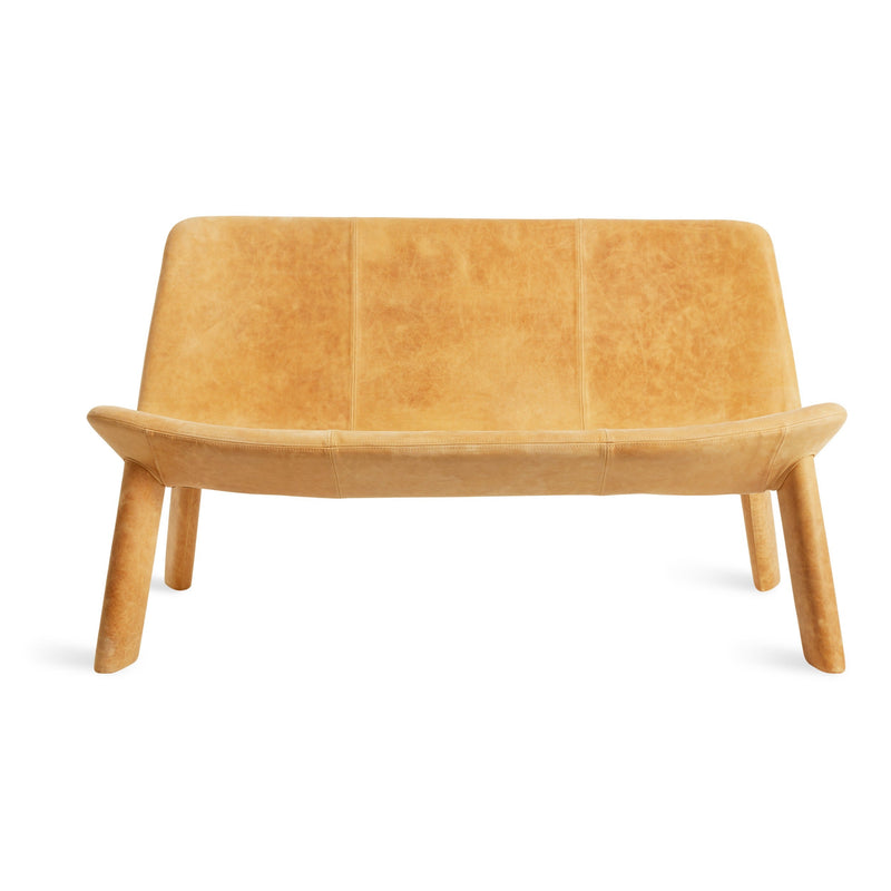 Neat Settee in Camel Leather - Angle 1
