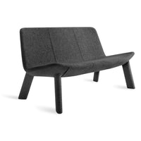 Neat Settee in Vesper Charcoal - Angle 2