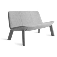 Neat Settee in Vesper Light Grey - Angle 2