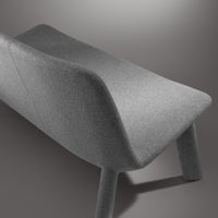Neat Settee in Vesper Light Grey - Angle 6