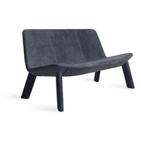 Neat Settee in Ink Leather - Angle 2