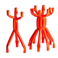 Nosferatube Large Candelabra in Dayglow Orange - Angle 5