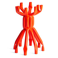 Nosferatube Large Candelabra in Dayglow Orange - Angle 1