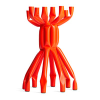 Nosferatube Large Candelabra in Dayglow Orange - Angle 4