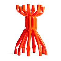 Nosferatube Large Candelabra in Dayglow Orange - Angle 3