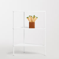 Not for Nothing Small Shelf in White - Angle 8