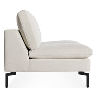 New Standard 60" Armless Sofa in Maharam Mode in Clavicle - Angle 5
