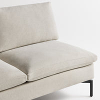 New Standard 60" Armless Sofa in Maharam Mode in Clavicle - Angle 7
