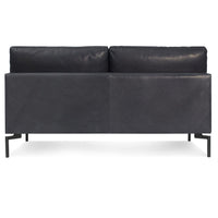 New Standard 60&quot; Armless Sofa in Granite Leather - Angle 6