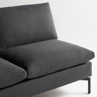 New Standard 60&quot; Armless Sofa en Maharam Meld in Panda - ángulo 7