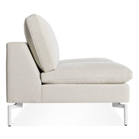 New Standard 60" Armless Sofa in Maharam Mode in Clavicle - Angle 5