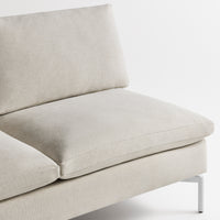 New Standard 60" Armless Sofa in Maharam Mode in Clavicle - Angle 7