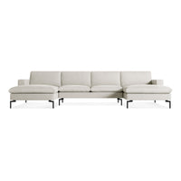 New Standard U-Shaped Sectional Sofa in Maharam Mode in Clavicle - Angle 1