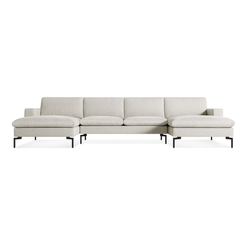 New Standard U-Shaped Sectional Sofa in Maharam Mode in Clavicle - Angle 1