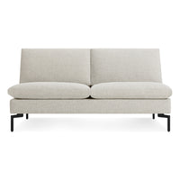 New Standard 60" Armless Sofa in Maharam Mode in Clavicle - Angle 1