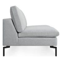 New Standard 60&quot; Armless Sofa in Maharam Mode in Intaglio - Angle 5