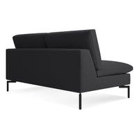 New Standard 60&quot; Armless Sofa en Maharam Meld in Panda - ángulo 6