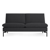 New Standard 60&quot; Armless Sofa en Maharam Meld in Panda - ángulo 1