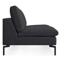 New Standard 60&quot; Armless Sofa en Maharam Meld in Panda - ángulo 5