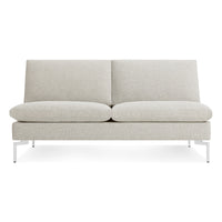 New Standard 60" Armless Sofa in Maharam Mode in Clavicle - Angle 1