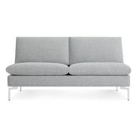 New Standard 60&quot; Armless Sofa in Maharam Mode in Intaglio - Angle 1