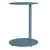 Note Side Table in Marine Blue - Angle 4