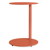 Note Side Table in Tomato - Angle 2