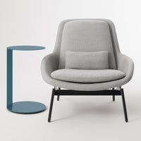 Note Tall Side Table in Marine Blue - Angle 2